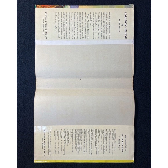 Robinson Crusoe by Daniel Defoe - Vintage Undated, Whitman Publishing Co. W/ DJ - Picture 15 of 16